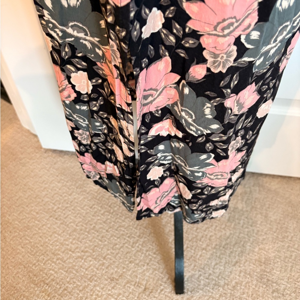 Spell Black Maxi Dress with Pink Floral Print XL. EC - Picture 6 of 10